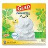 Glad 13 gal Trash Bags, 24 in x 27.38 in, Extra Heavy-Duty, .95 Mil, White, 80 PK 78900BX